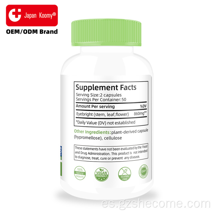 Shecome Eyebright Capsules Apoyo antioxidante para la salud de la visión